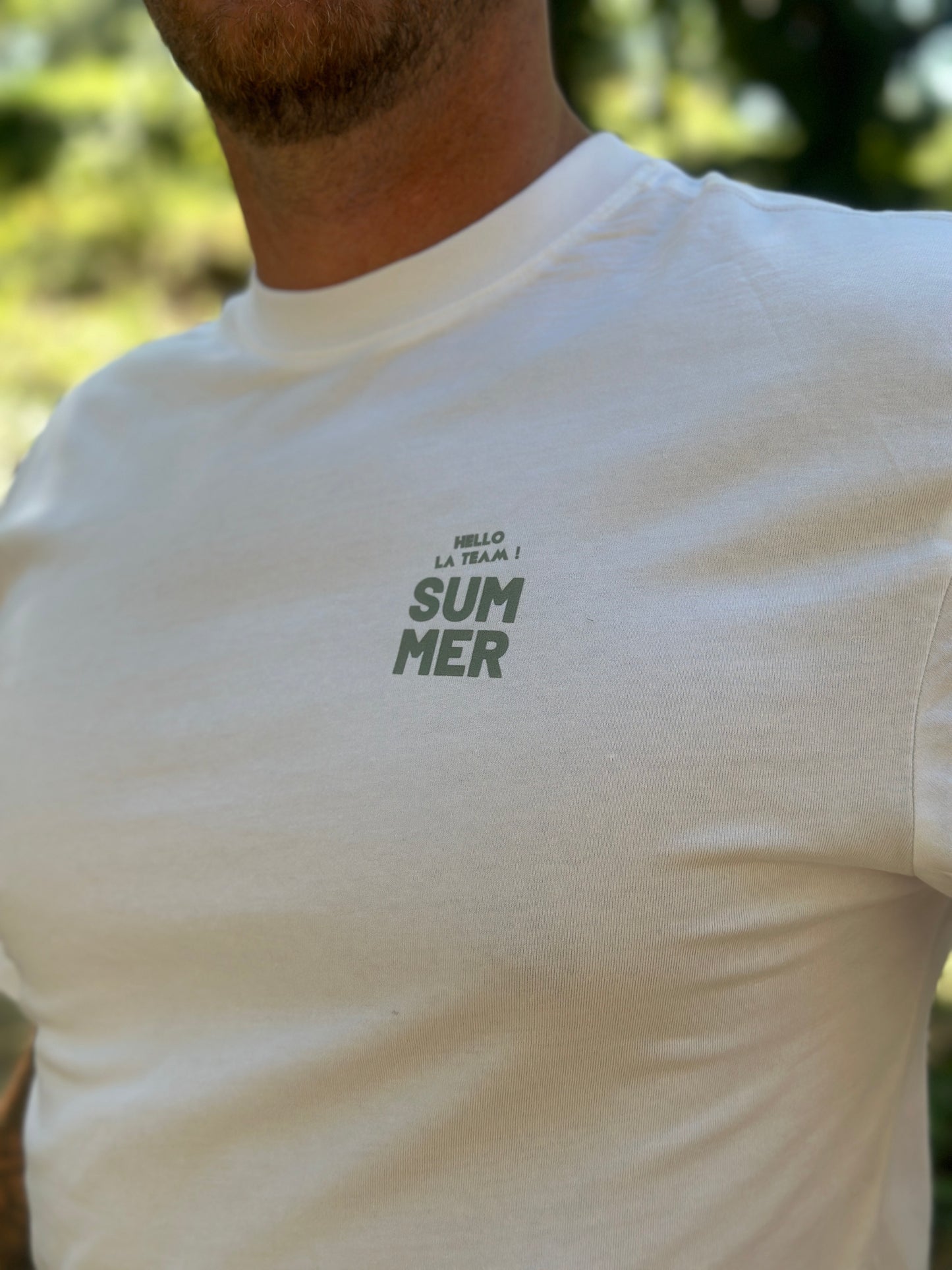 Tee-Shirt Over Size Blanc SUMMER SUNSET