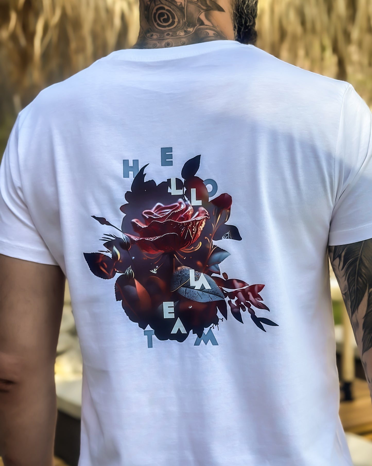 Tee-shirt Blanc flower