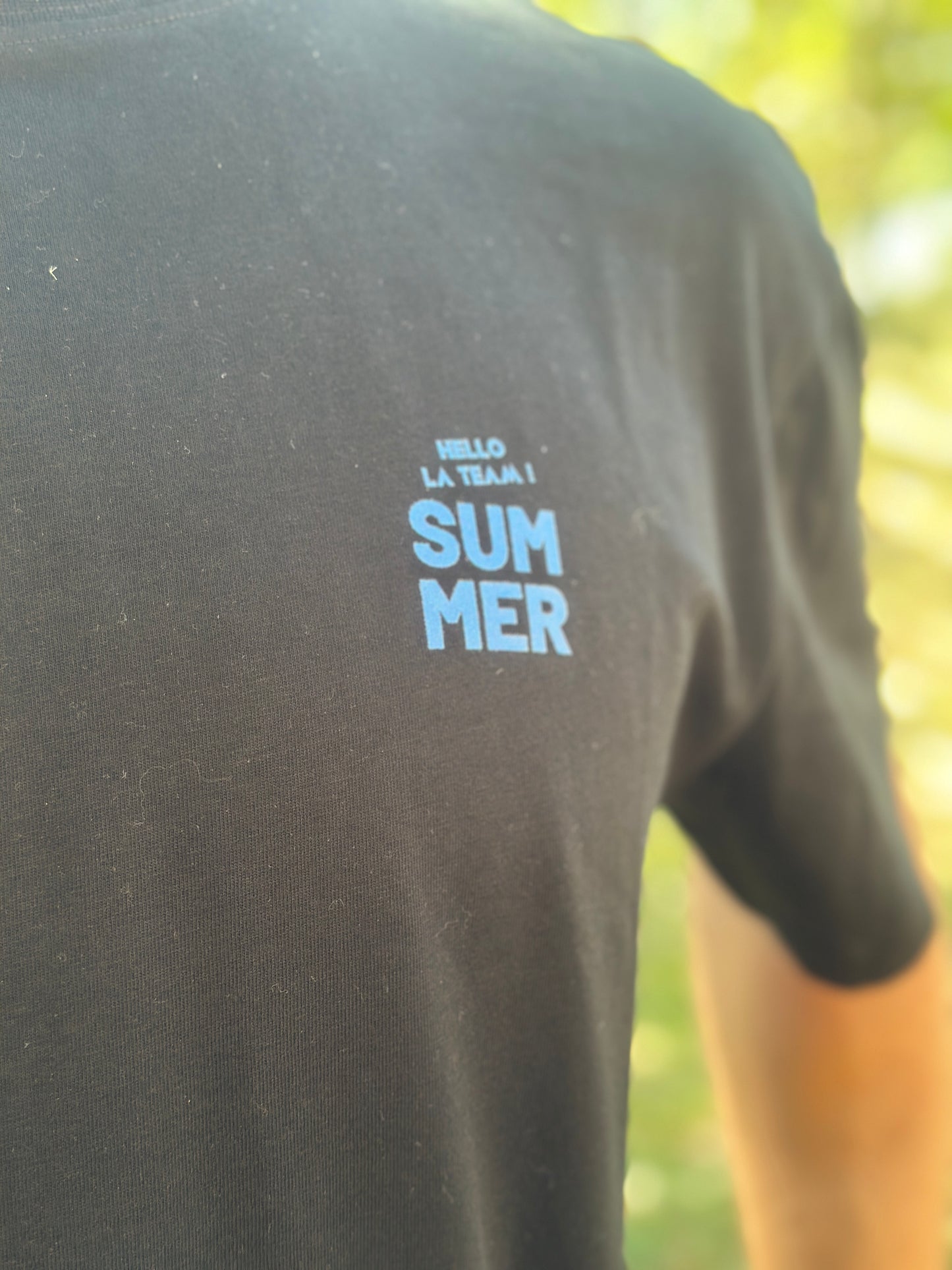 Tee-Shirt Over Size Noir SUMMER SUNSET