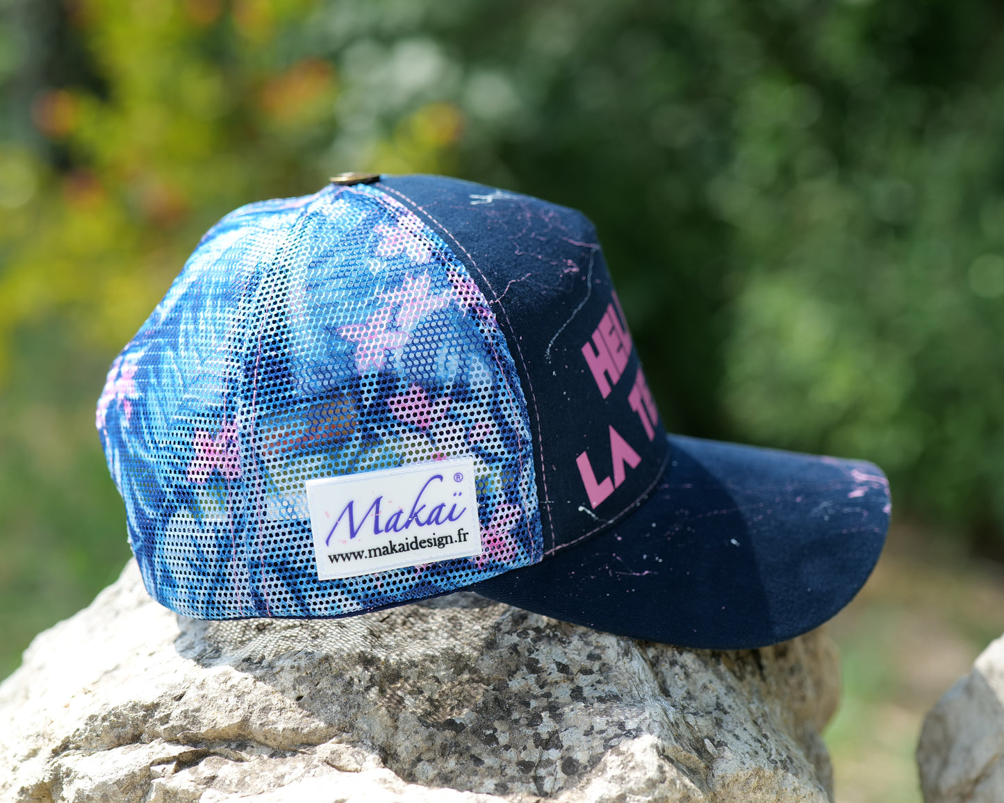 Casquette Collector Rose Bleue HELLO LA TEAM !