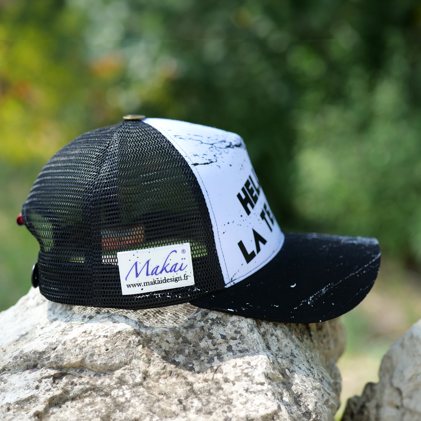 Casquette Collector Noir & Blanche HELLO LA TEAM !